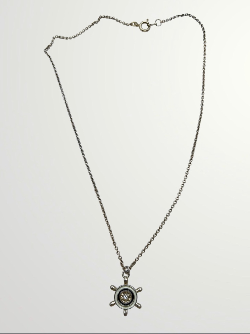 Nautical Ship Wheel Necklace